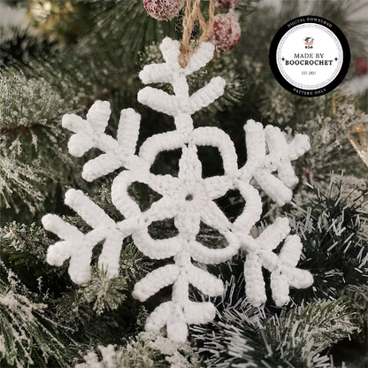 Crochet Pattern Snowflake Ornament For Christmas Tree