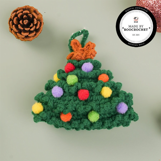 Crochet Pattern Decorative Ornament For Christmas Tree Crochet