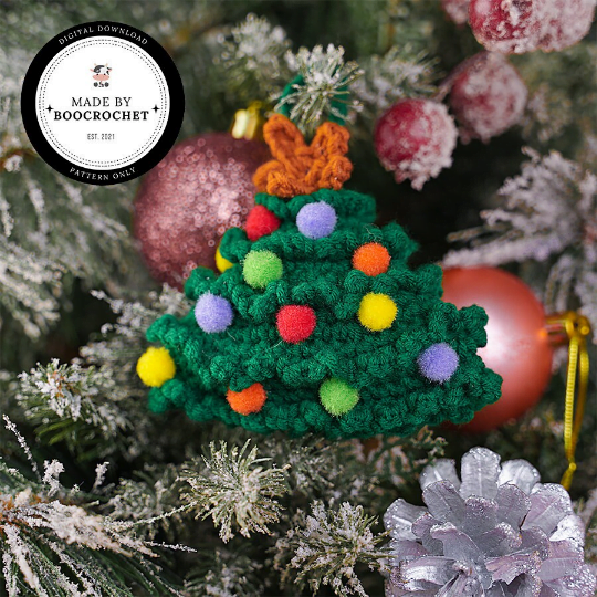 Crochet Pattern Decorative Ornament For Christmas Tree Crochet