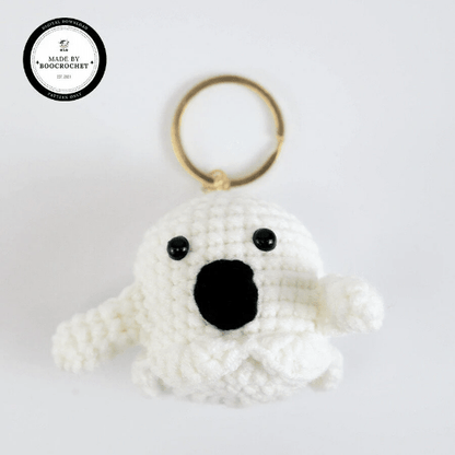 Pattern Little Ghost Crochet Keychain